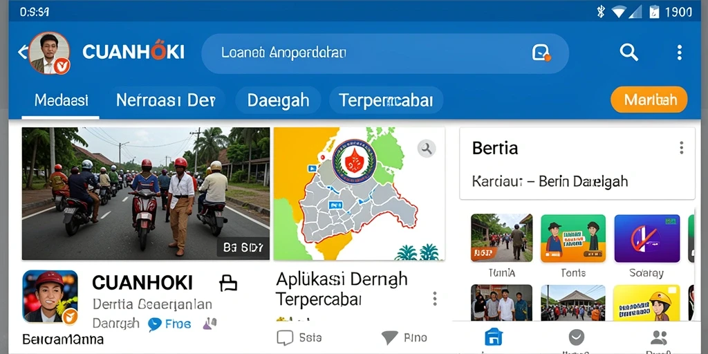 Antarmuka aplikasi CUANHOKI yang informatif dan user-friendly.