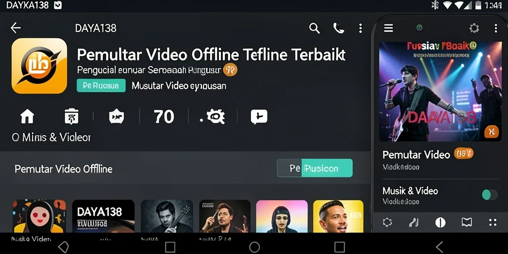 Tampilan antarmuka DAYA138 yang sederhana dan fungsional.