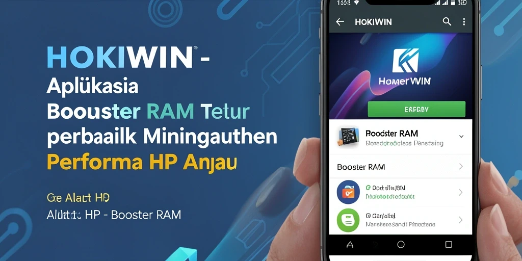Tampilan antarmuka HOKIWIN yang user-friendly untuk optimasi RAM.