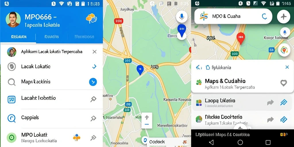 Antarmuka MPO666 menunjukkan fitur pelacakan lokasi dengan jelas.