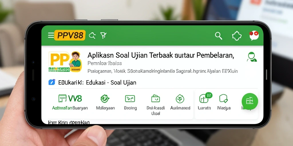 Tampilan antarmuka aplikasi PPV88 yang menarik dan fungsional.