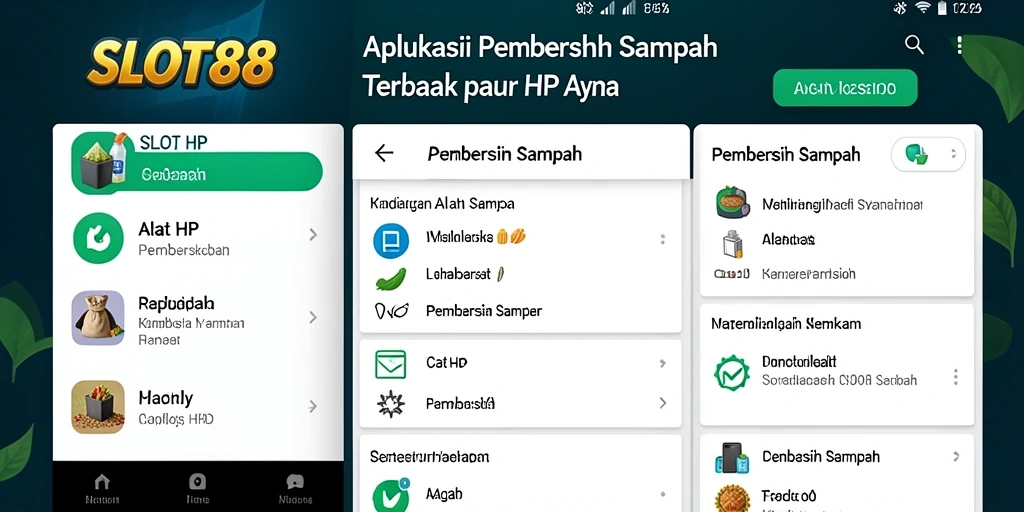 Antarmuka sederhana SLOT88 yang efisien untuk pembersihan sampah.