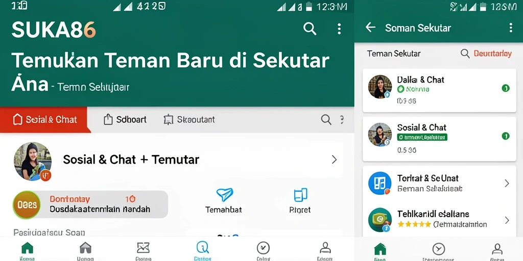 Tampilan antarmuka SUKA86 yang menarik dan mudah digunakan.