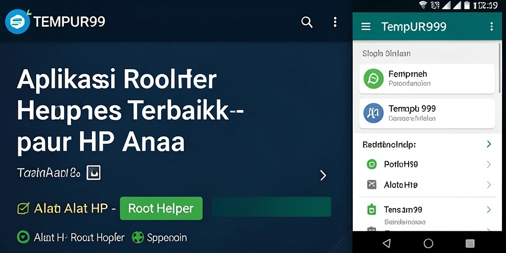 Antarmuka TEMPUR99 yang intuitif untuk Root Helper.