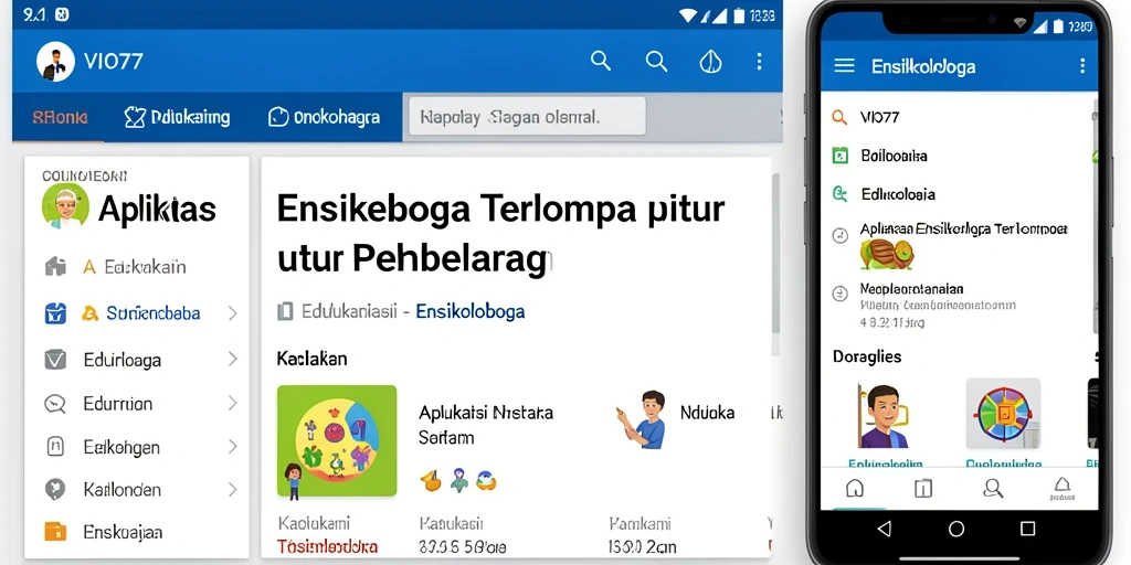 Tampilan antarmuka utama VIO77 yang intuitif dan informatif.