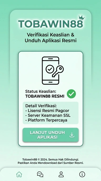 Halaman Resmi Unduh APK tobawin88 untuk Android